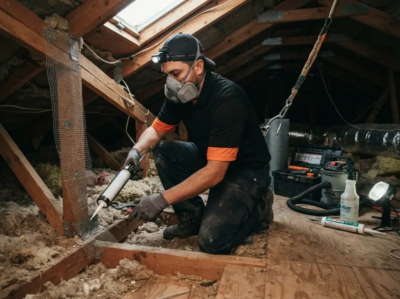 Attic Rodent Exclusion and Sanitization in Houston, TX